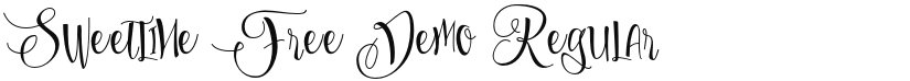 Sweetline Free Demo font download
