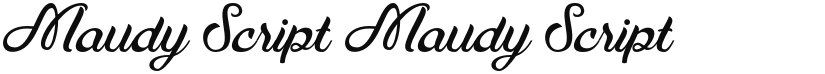 Maudy Script font download