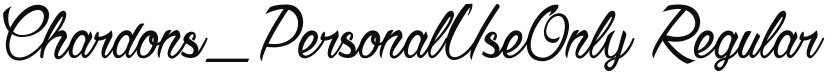 Chardons_PersonalUseOnly font download