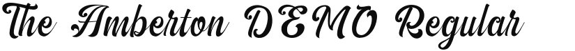 The Amberton DEMO font download