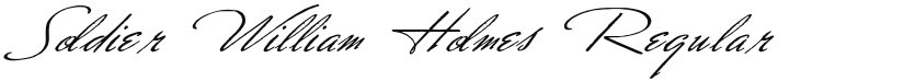 Soldier William Holmes font download