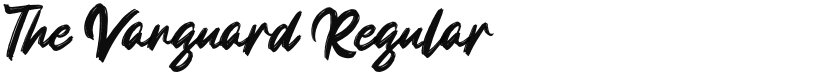The Vanguard font download