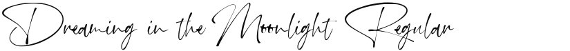 Dreaming in the Moonlight font download