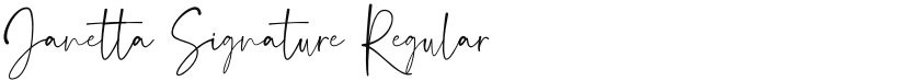Janetta Signature font download