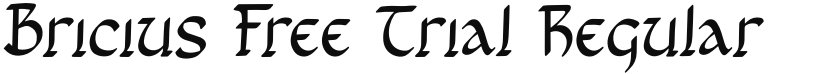 Bricius Free Trial font download
