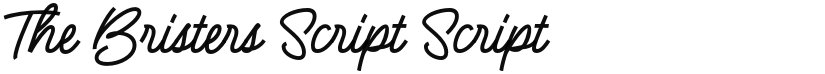 The Bristers Script font download