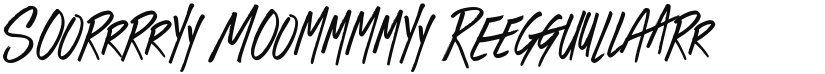 Sorry Mommy font download