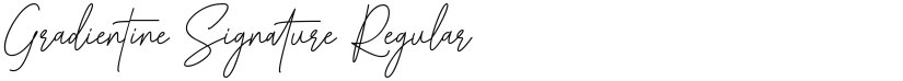 Gradientine Signature font download