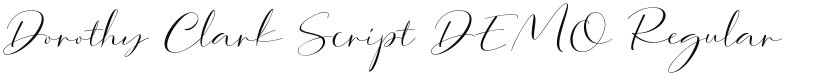 Dorothy Clark Script DEMO font download