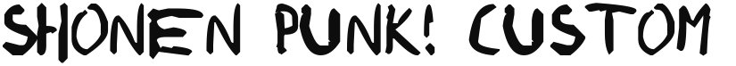 Shonen Punk! Custom font download