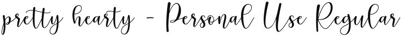 pretty hearty - Personal Use font download