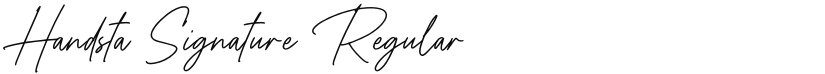Handsta Signature font download