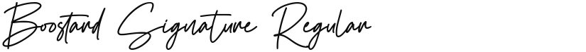 Boostard Signature font download