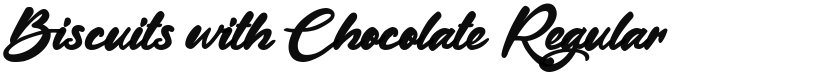 Biscuits with Chocolate font download