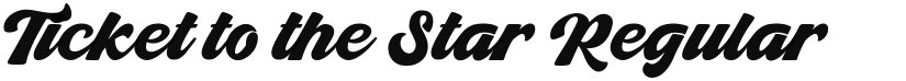 Ticket to the Star font download