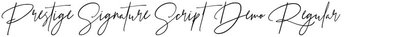 Prestige Signature Script  Demo font download