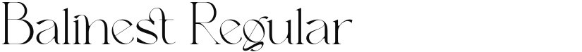 Balinest font download