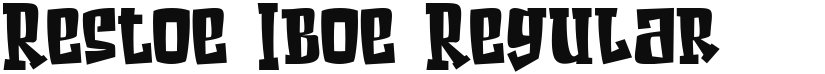 Restoe Iboe font download