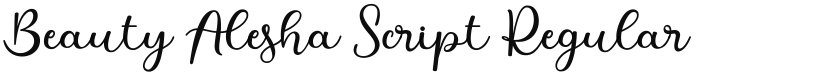 Beauty Alesha Script font download