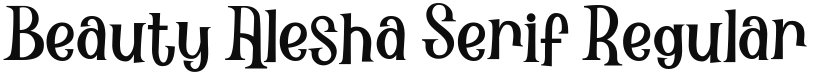 Beauty Alesha Serif font download