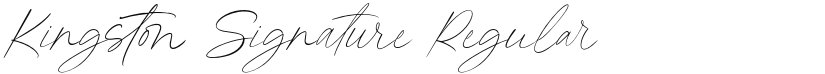 Kingston Signature font download