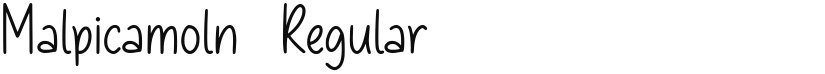 Malpicamoln font download