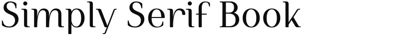 Simply Serif font download
