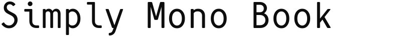 Simply Mono font download