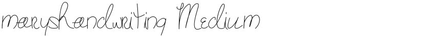 maryshandwriting font download