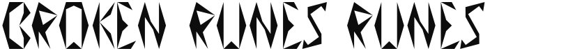 Broken Runes font download