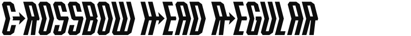 Crossbow Head font download