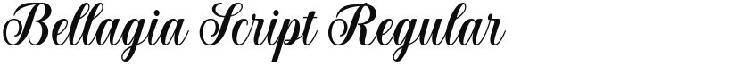 Bellagia Script font download
