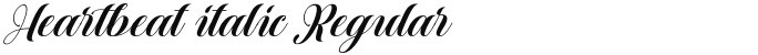 Heartbeat italic Regular