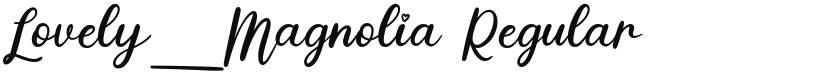 Lovely_Magnolia font download