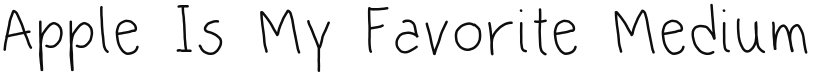 Apple Is My Favorite font download