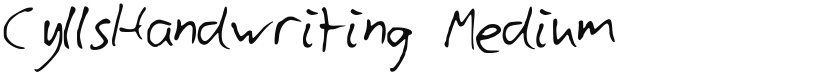 CyllsHandwriting font download