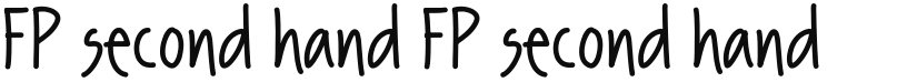 FP second hand font download