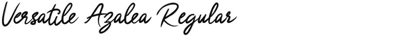 Versatile Azalea Brush Font font download