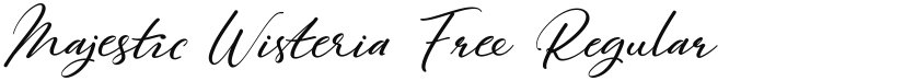 Majestic Wisteria Free font download