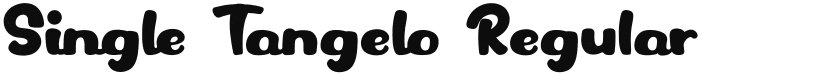 Single Tangelo font download