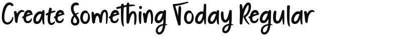 Create Something Today font download