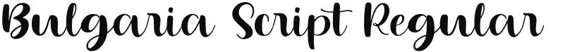 Bulgaria Script font download