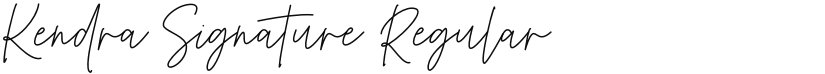 Kendra Signature font download