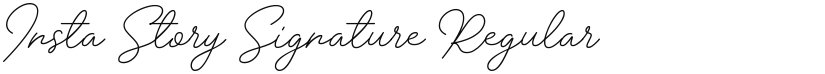 Insta Story Signature font download