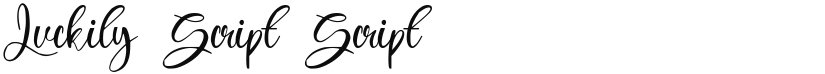 Luckily Script font download