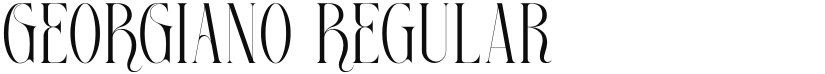GEORGIANO font download