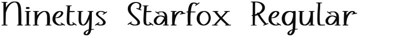 Ninetys Starfox font download