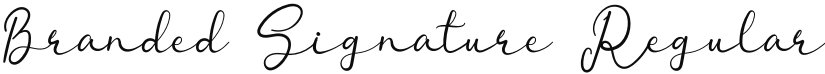 Branded Signature font download
