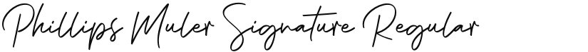 Phillips Muler Signature font download