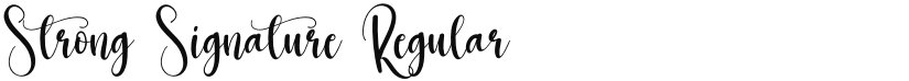 Strong Signature font download